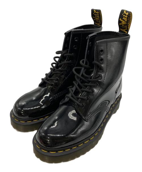 Dr.Martens（ドクターマーチン）Dr.Martens (ドクターマーチン) エナメル8ホールブーツ ブラック サイズ:UK7の古着・服飾アイテム