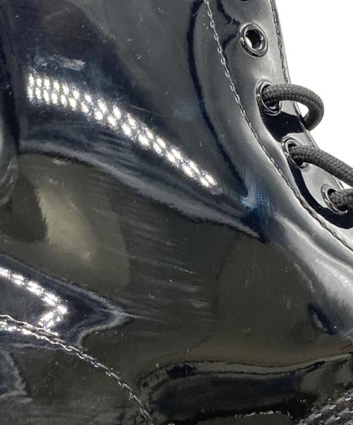 Dr.Martens（ドクターマーチン）Dr.Martens (ドクターマーチン) エナメル8ホールブーツ ブラック サイズ:UK7の古着・服飾アイテム