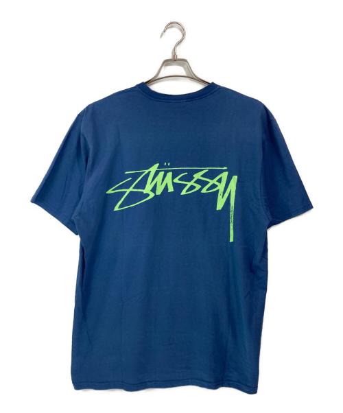stussy（ステューシー）stussy (ステューシー) SURF STOCK T ブルー サイズ:Lの古着・服飾アイテム