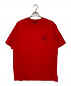 stussyステューシー）の古着「FIRE DICE TEE」｜レッド