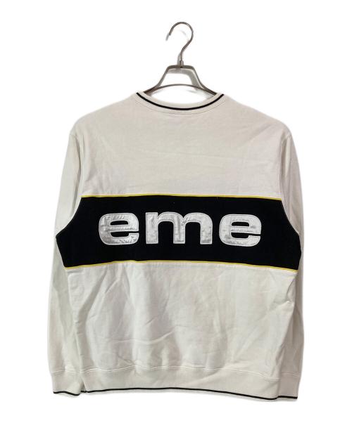 SUPREME（シュプリーム）SUPREME (シュプリーム) Piping Crewneck ホワイト サイズ:Mの古着・服飾アイテム