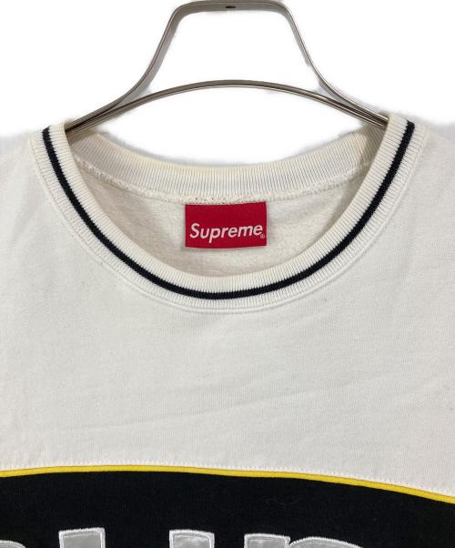 SUPREME（シュプリーム）SUPREME (シュプリーム) Piping Crewneck ホワイト サイズ:Mの古着・服飾アイテム