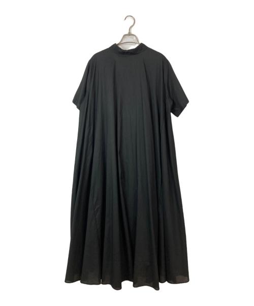 mizuiro-ind（ミズイロインド）mizuiro-ind (ミズイロインド) 半袖シャツワンピース ブラック サイズ:FREEの古着・服飾アイテム
