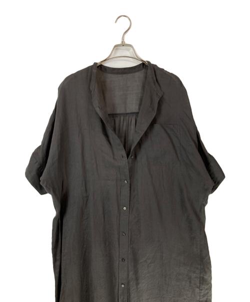 SHIPS（シップス）SHIPS (シップス) ラミー 4 スタンドカラー シャツ ワンピース ブラック サイズ:FREEの古着・服飾アイテム