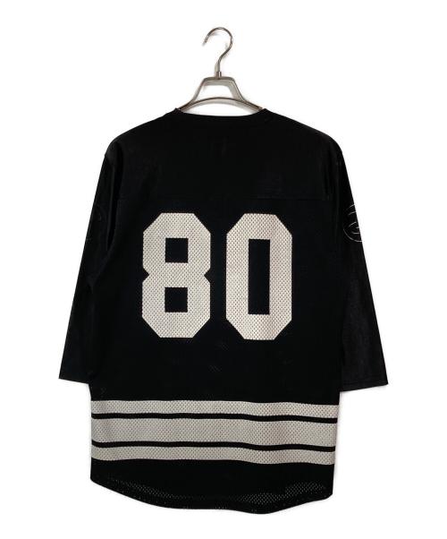 stussy（ステューシー）stussy (ステューシー) メッシュフットボールシャツ ブラック サイズ:Ｍの古着・服飾アイテム