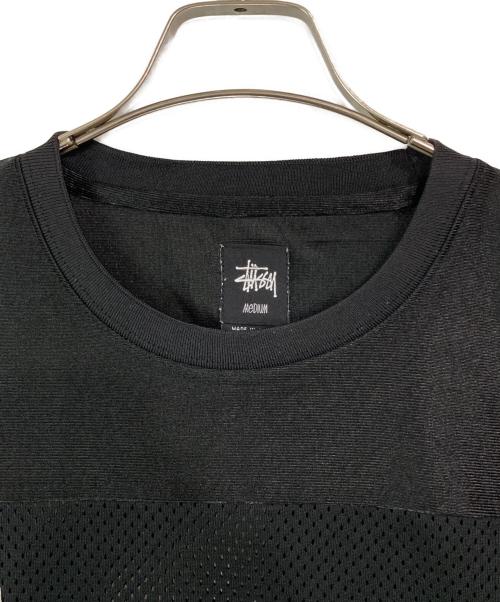 stussy（ステューシー）stussy (ステューシー) メッシュフットボールシャツ ブラック サイズ:Ｍの古着・服飾アイテム