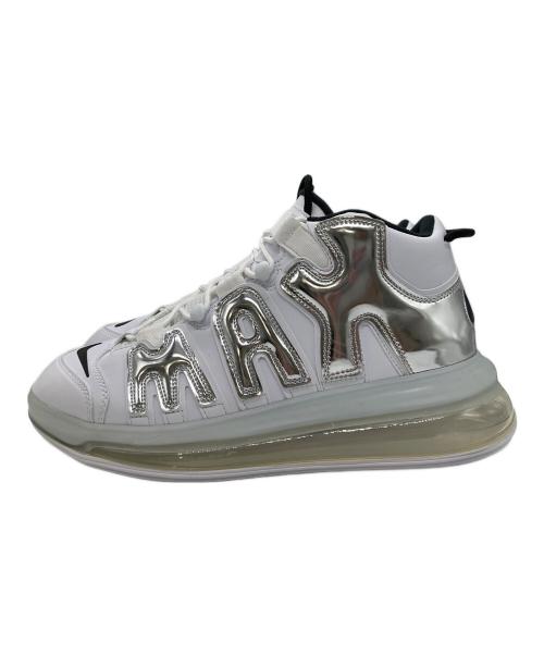 NIKE（ナイキ）NIKE (ナイキ) AIR MORE UPTEMPO 720 CHROME エア モア アップテンポ720 クローム ホワイト×シルバー サイズ:28.5の古着・服飾アイテム