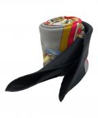 HERMESエルメス）の古着「シルクスカーフ」｜レッド×ブラック