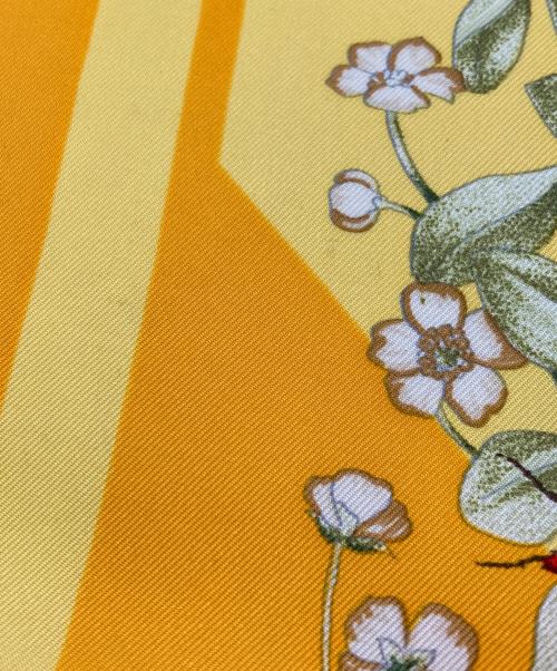 HERMES（エルメス）HERMES (エルメス) シルクスカーフ イエローの古着・服飾アイテム