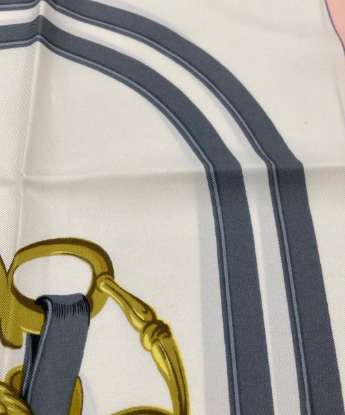 HERMES（エルメス）HERMES (エルメス) シルクスカーフ ピンク サイズ:90の古着・服飾アイテム