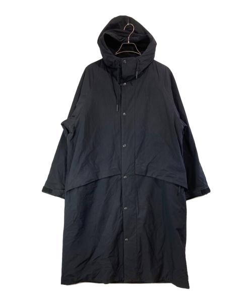 ATON（エイトン）ATON (エイトン) ASAKO NYLON HOODED COAT ブラック サイズ:SIZE 2の古着・服飾アイテム