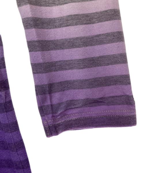 Hysteric Glamour（ヒステリックグラマー）Hysteric Glamour (ヒステリックグラマー) グラデーションボーダーワンピース グレー×パープル サイズ:FREEの古着・服飾アイテム