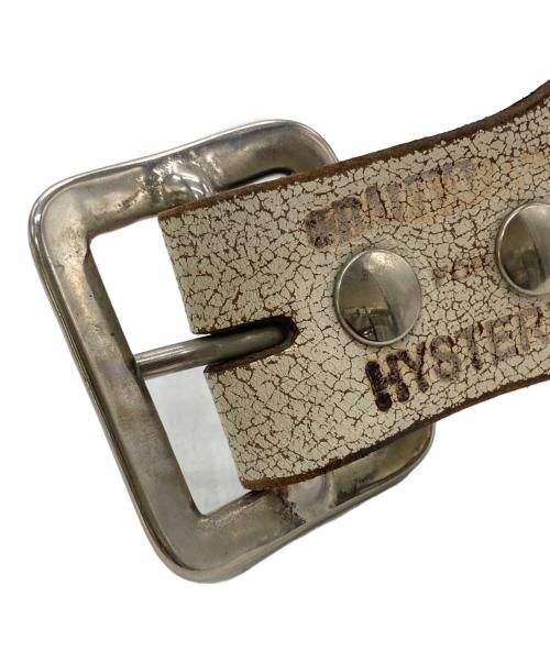 Hysteric Glamour（ヒステリックグラマー）Hysteric Glamour (ヒステリックグラマー) BALTAZAR (バルタザール) スタッズベルト ホワイト×ブラックの古着・服飾アイテム