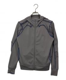 san san gear（サンサンギア）の古着「OVERLOCK MESH ZIP-UP」｜グレー