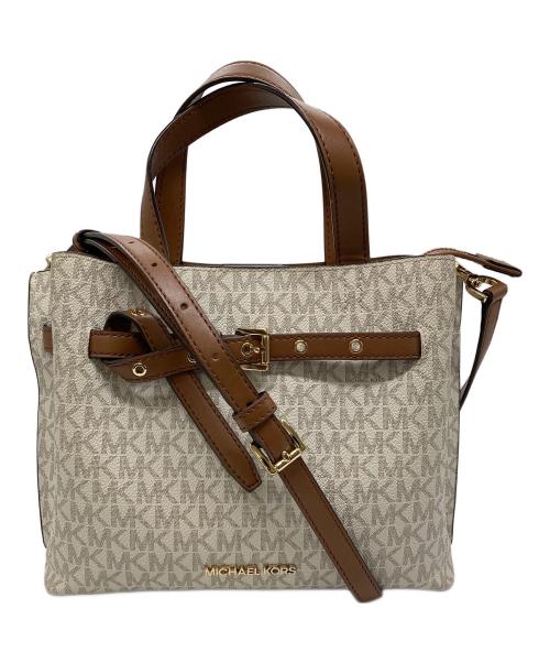 MICHAEL KORS（マイケル・コース）MICHAEL KORS (マイケル・コース) 2WAYバッグ ベージュの古着・服飾アイテム
