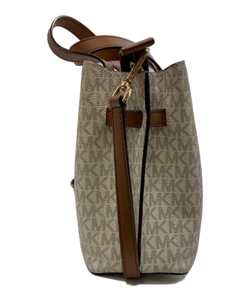 MICHAEL KORS（マイケル・コース）MICHAEL KORS (マイケル・コース) 2WAYバッグ ベージュの古着・服飾アイテム