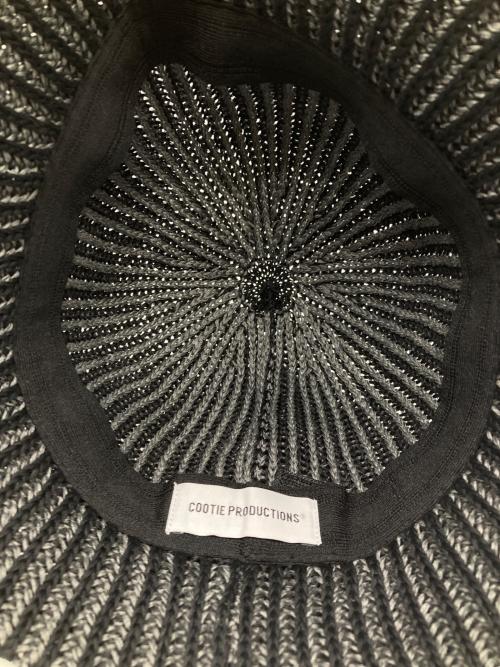 COOTIE PRODUCTIONS（クーティープロダクツ）COOTIE PRODUCTIONS (クーティープロダクツ) knit crusher hat ブラックの古着・服飾アイテム