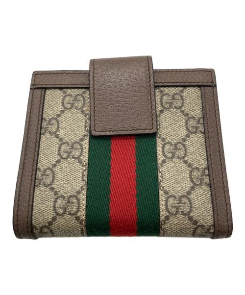 GUCCI（グッチ）GUCCI (グッチ) オフィディアスモールウォレット ブラウンの古着・服飾アイテム