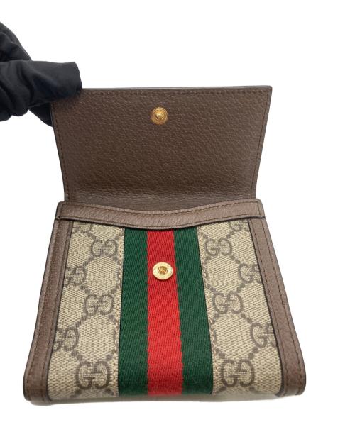 GUCCI（グッチ）GUCCI (グッチ) オフィディアスモールウォレット ブラウンの古着・服飾アイテム