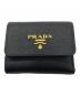 PRADA（プラダ）の古着「サフィアーノマルチカラー財布」｜ブラック