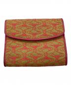 Vivienne Westwoodヴィヴィアンウエストウッド）の古着「オーブ刺繍がま口財布」｜ピンク