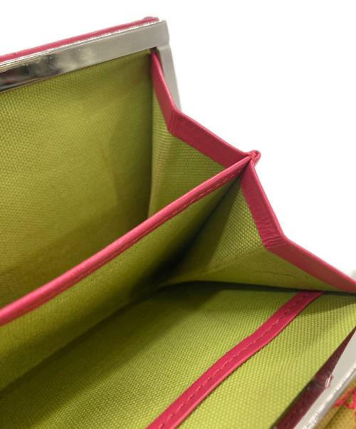 Vivienne Westwood（ヴィヴィアンウエストウッド）Vivienne Westwood (ヴィヴィアンウエストウッド) オーブ刺繍がま口財布 ピンクの古着・服飾アイテム