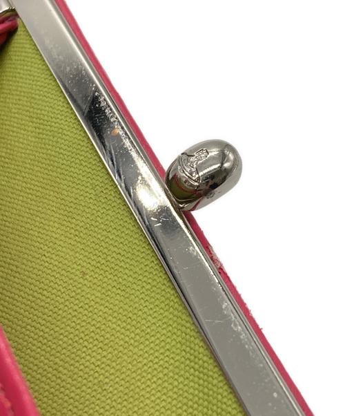 Vivienne Westwood（ヴィヴィアンウエストウッド）Vivienne Westwood (ヴィヴィアンウエストウッド) オーブ刺繍がま口財布 ピンクの古着・服飾アイテム