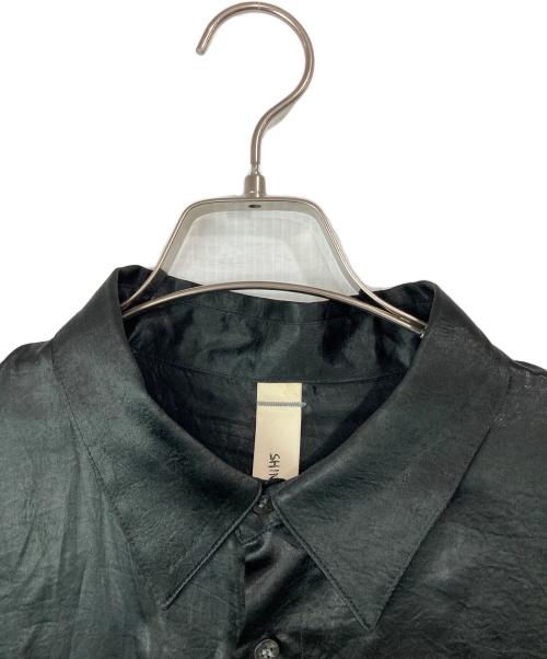 SHINYA KOZUKA（シンヤコズカ）SHINYA KOZUKA (シンヤコズカ) ENOUGH GIANT SHIRT/METALLIC ブラック サイズ:Mの古着・服飾アイテム