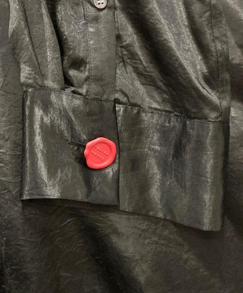 SHINYA KOZUKA（シンヤコズカ）SHINYA KOZUKA (シンヤコズカ) ENOUGH GIANT SHIRT/METALLIC ブラック サイズ:Mの古着・服飾アイテム