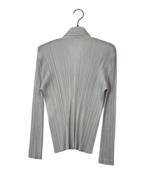 PLEATS PLEASE（プリーツプリーズ）PLEATS PLEASE (プリーツプリーズ) プリーツカーディガン グレー サイズ:3の古着・服飾アイテム