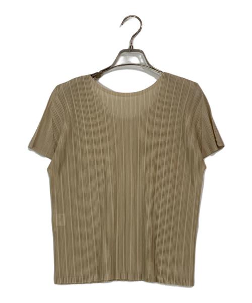 PLEATS PLEASE（プリーツプリーズ）PLEATS PLEASE (プリーツプリーズ) プリーツカットソー ベージュ サイズ:3の古着・服飾アイテム