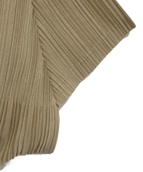 PLEATS PLEASE（プリーツプリーズ）PLEATS PLEASE (プリーツプリーズ) プリーツカットソー ベージュ サイズ:3の古着・服飾アイテム