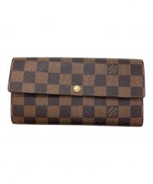 LOUIS VUITTON（ルイ ヴィトン）の古着「長財布　ポルトフォイユ･サラ　」｜ブラウン