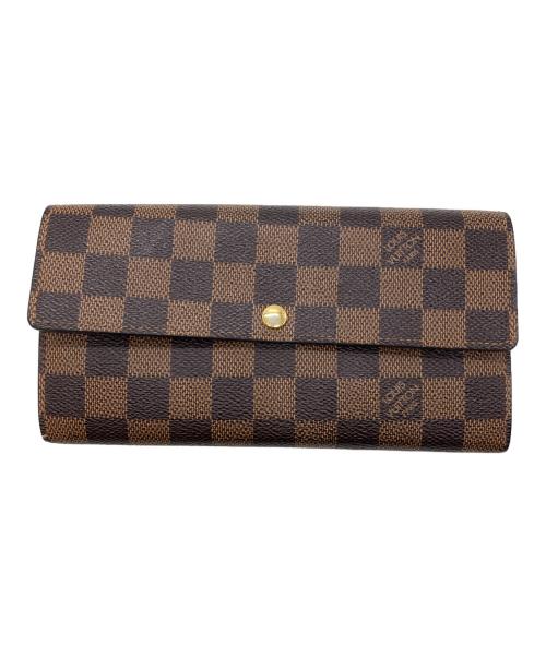LOUIS VUITTON（ルイ ヴィトン）LOUIS VUITTON (ルイ ヴィトン) 長財布　ポルトフォイユ･サラ　 ブラウンの古着・服飾アイテム