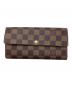 LOUIS VUITTON（ルイ ヴィトン）の古着「長財布　ポルトフォイユ･サラ　」｜ブラウン