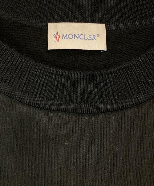 MONCLER（モンクレール）MONCLER (モンクレール) ロゴスウェットシャツ ブラック サイズ:XLの古着・服飾アイテム