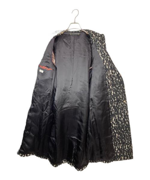 PAUL SMITH（ポールスミス）Paul Smith (ポールスミス) 音符柄フーデッドロングコート ブラック サイズ:Sの古着・服飾アイテム