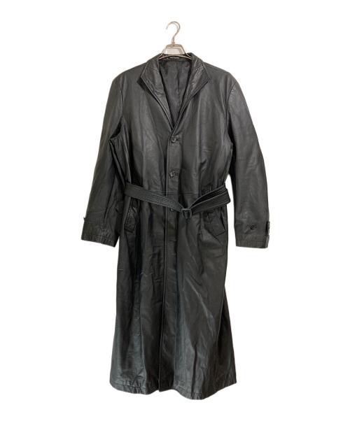MEN'S TENORAS（メンズティラノス）MEN'S TENORAS (メンズティラノス) カウレザーロングコート ブラック サイズ:Ｌの古着・服飾アイテム