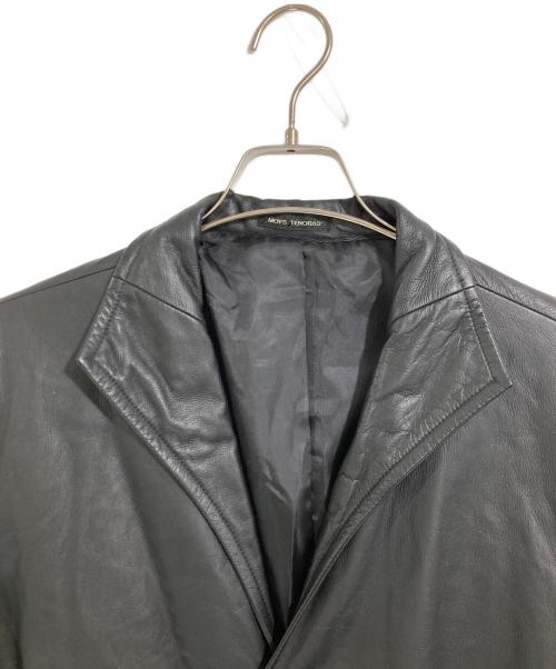MEN'S TENORAS（メンズティラノス）MEN'S TENORAS (メンズティラノス) カウレザーロングコート ブラック サイズ:Ｌの古着・服飾アイテム