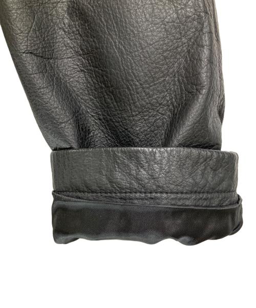 MEN'S TENORAS（メンズティラノス）MEN'S TENORAS (メンズティラノス) カウレザーロングコート ブラック サイズ:Ｌの古着・服飾アイテム
