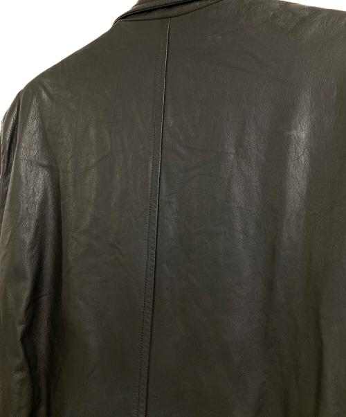 MEN'S TENORAS（メンズティラノス）MEN'S TENORAS (メンズティラノス) カウレザーロングコート ブラック サイズ:Ｌの古着・服飾アイテム