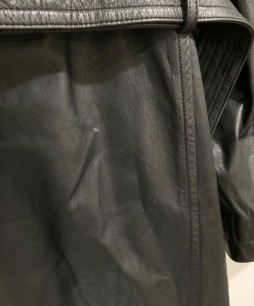 MEN'S TENORAS（メンズティラノス）MEN'S TENORAS (メンズティラノス) カウレザーロングコート ブラック サイズ:Ｌの古着・服飾アイテム