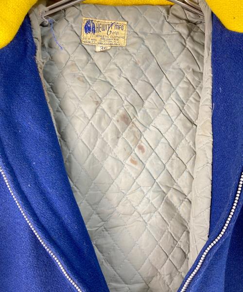 HEWITT MFG.（ヒューイット・エムエフジー）HEWITT MFG. (ヒューイット・エムエフジー) セーラーカラーアワードジャケット ブルー サイズ:36の古着・服飾アイテム