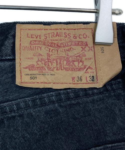 LEVI'S（リーバイス）LEVI'S (リーバイス) 後染め501デニムパンツ ブラック サイズ:W36×L32の古着・服飾アイテム