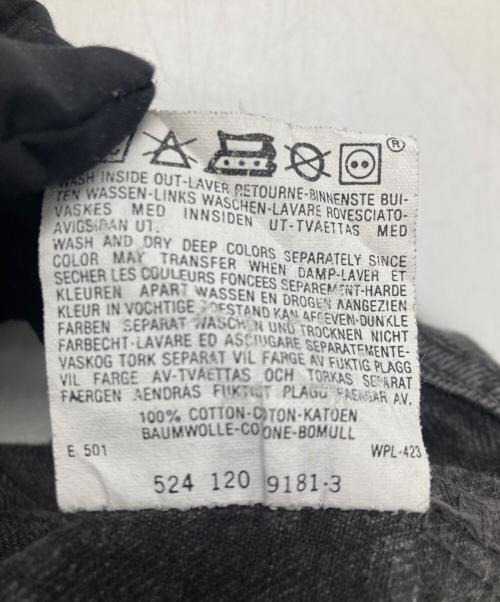 LEVI'S（リーバイス）LEVI'S (リーバイス) 後染め501デニムパンツ ブラック サイズ:W36×L32の古着・服飾アイテム