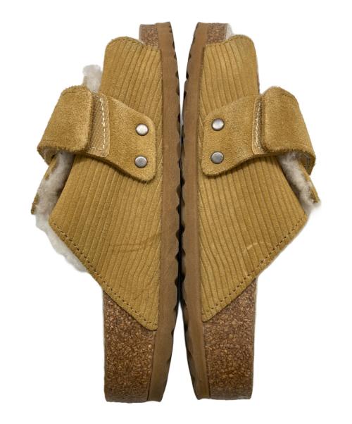 BIRKENSTOCK（ビルケンシュトック）BIRKENSTOCK (ビルケンシュトック) Kyoto Teddy LEVE Corduroy Co ベージュ サイズ:38の古着・服飾アイテム