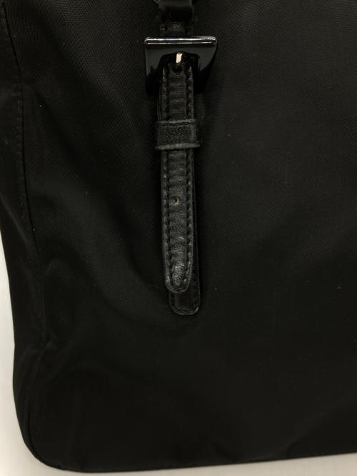 PRADA（プラダ）PRADA (プラダ) チェーンナイロントートバッグ ブラックの古着・服飾アイテム