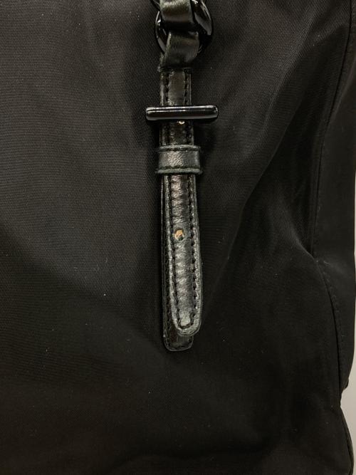 PRADA（プラダ）PRADA (プラダ) チェーンナイロントートバッグ ブラックの古着・服飾アイテム