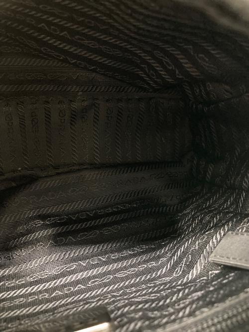 PRADA（プラダ）PRADA (プラダ) チェーンナイロントートバッグ ブラックの古着・服飾アイテム