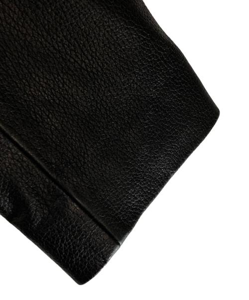 ARMANI EXCHANGE（アルマーニ エクスチェンジ）ARMANI EXCHANGE (アルマーニ エクスチェンジ) シープレザーダブルライダースジャケット ブラック サイズ:Mの古着・服飾アイテム